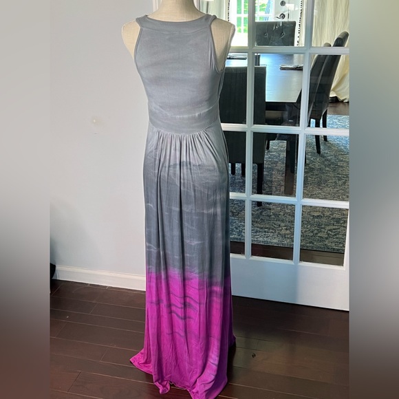 PINK LOTUS tank maxi dress size S, pink and grey ombre - Picture 5 of 10